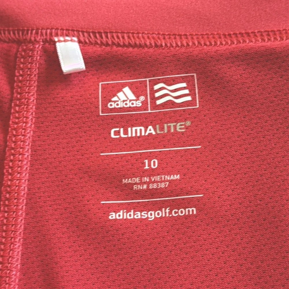 Adidas Climalite Golf Skort Women’s 10 Coral Pink Tennis Pickleball Athletic